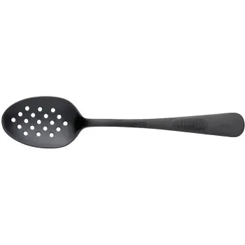 Mercer Culinary Plating Spoon - Perforated Bowl - 7 7/8" - Black - Set of 12