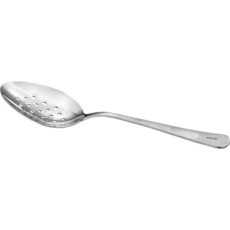Mercer Culinary Plating Spoon - Perforated Bowl - 7 7/8" - Set of 12
