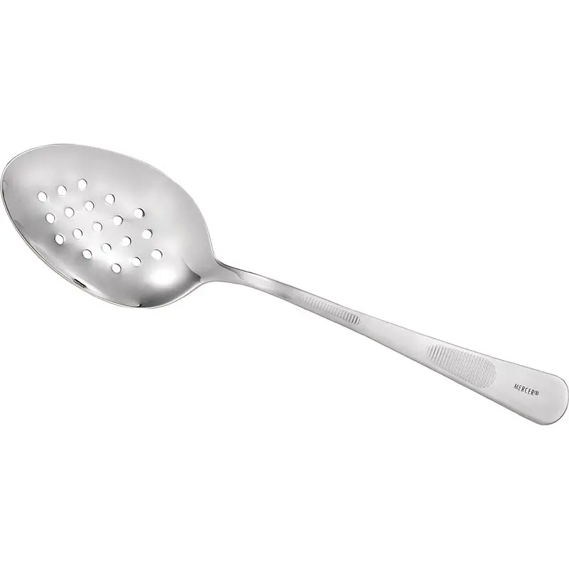 Mercer Culinary Plating Spoon - Perforated Bowl - 7 7/8" - Mercer Culinary Plating Spoon - Perforated Bowl - 7 7/8" -