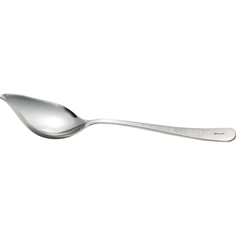 Mercer Culinary Saucier Spoon w/Spout (1 oz.) - Set of 12 Mercer Culinary Saucier Spoon w/Spout (1 oz.) - Set of 12