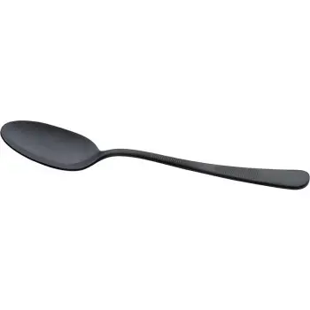 Mercer Culinary Plating Spoon - Solid Bowl - 7 7/8" - Black - Set of 12