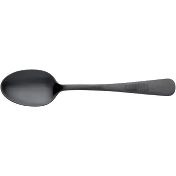 Mercer Culinary Plating Spoon - Solid Bowl - 7 7/8" - Black - Set of 12