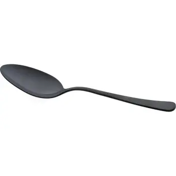 Mercer Culinary Plating Spoon - Solid Bowl - 9" - Black - Set of 12