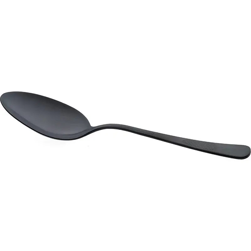 Mercer Culinary Plating Spoon - Solid Bowl - 9" - Black - Set of 12 Mercer Culinary Plating Spoon - Solid Bowl - 9" - Black - Set of 12