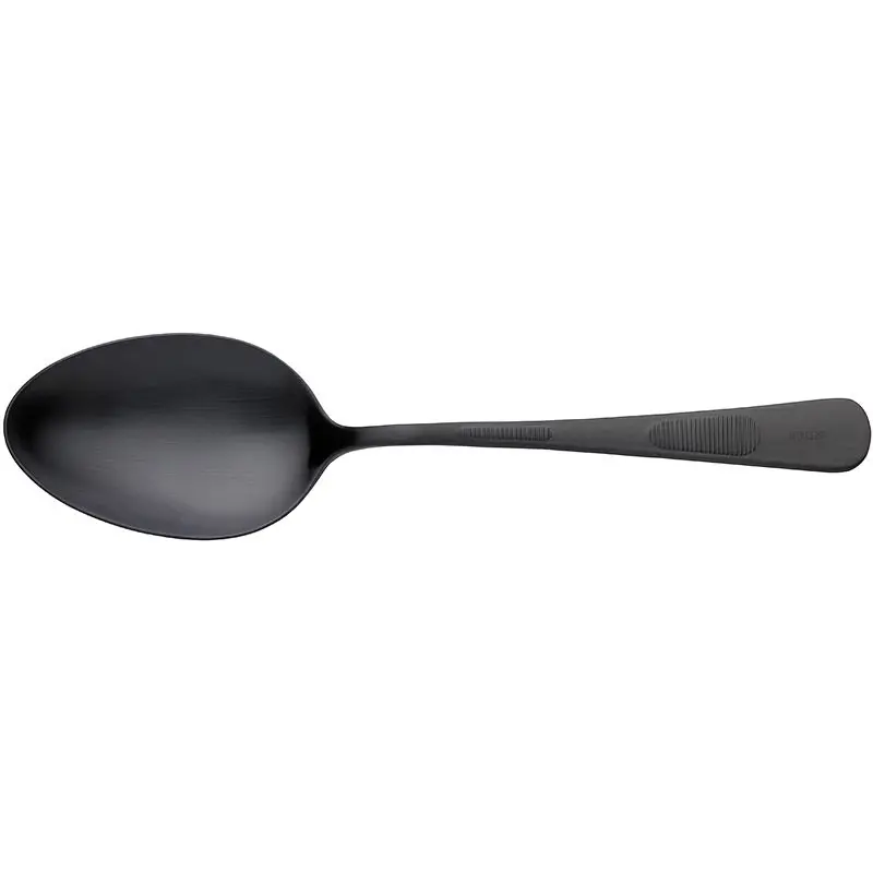 Mercer Culinary Plating Spoon - Solid Bowl - 9" - Black - Set of 12 Mercer Culinary Plating Spoon - Solid Bowl - 9" - Black - Set of 12