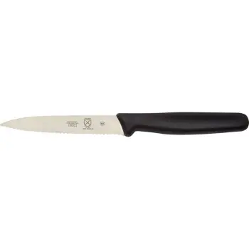 Mercer Culinary 4" Utility Knife - Pointed Tip - Wavy Edge - Bulk - Set of 12