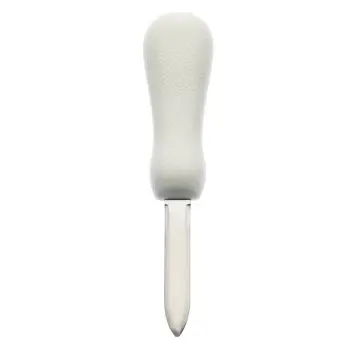 Mercer Culinary 2.75" Providence Style Oyster Knife - Poly Handle - White - Set of 12