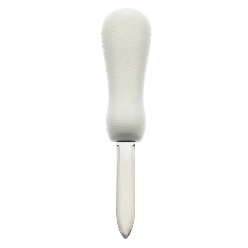 Mercer Culinary 2.75" Providence Style Oyster Knife - Poly Handle - White - Set of 12