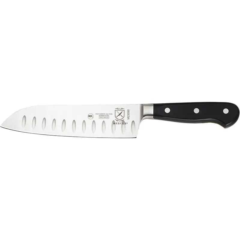 Mercer Culinary 7" Santoku – Granton Edge - Set of 6