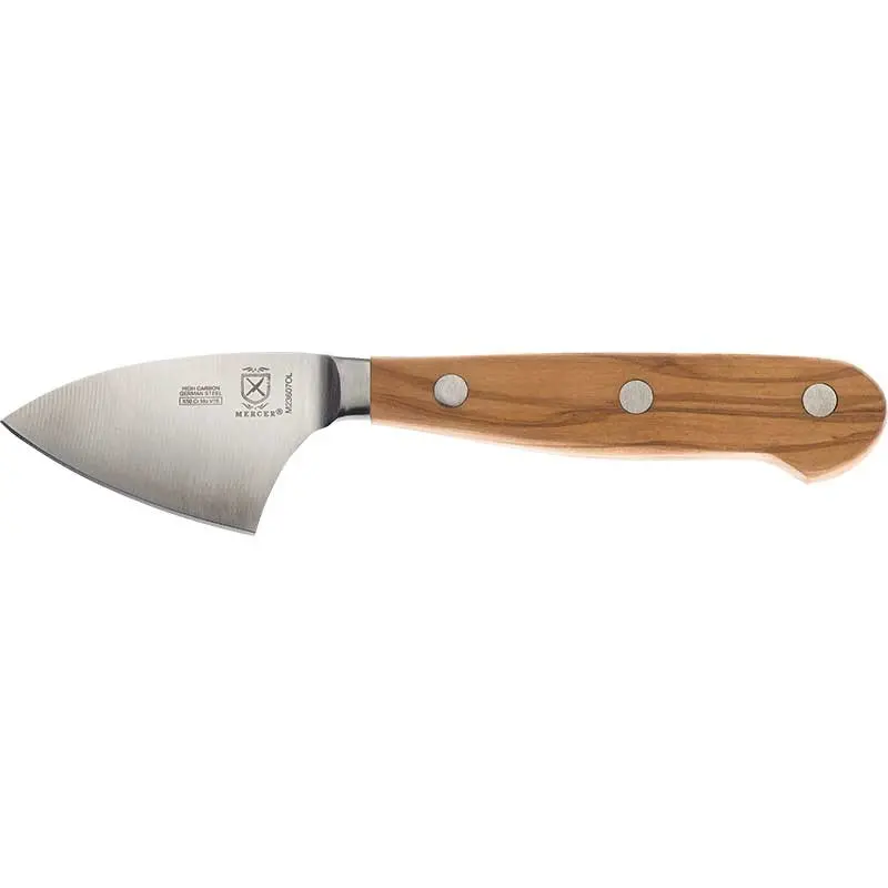 Mercer Culinary 2 3/4" Parmesan Knife - Olive Wood Handle - Set of 12