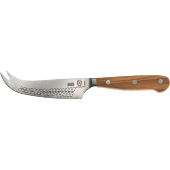Mercer Culinary 4 3/4" Hard Cheese Knife - Olive Wood Handle - Set of 12