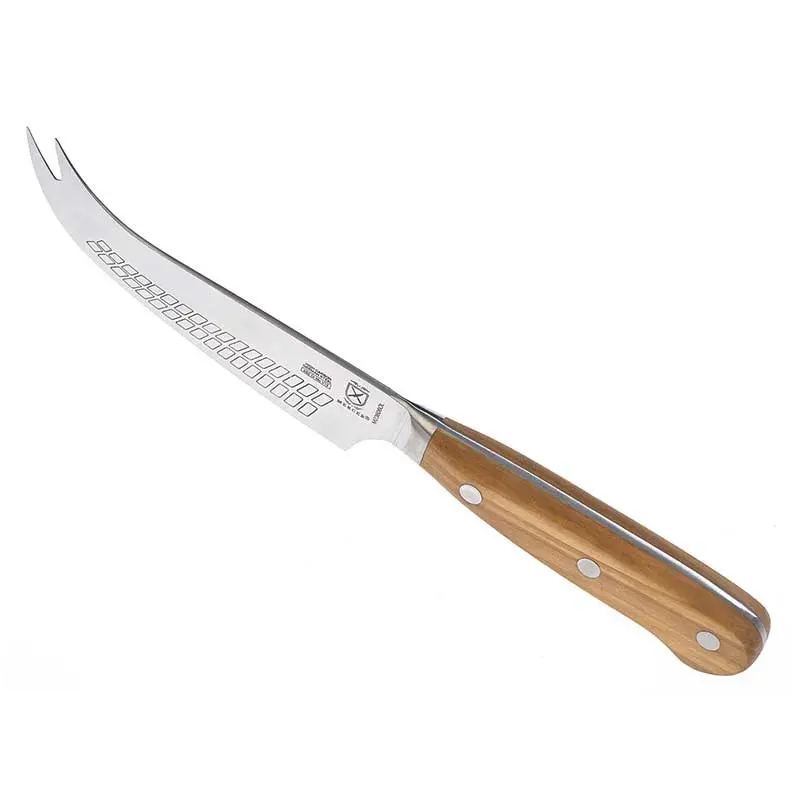 Mercer Culinary 4 3/4" Hard Cheese Knife - Olive Wood Handle - Set of 12