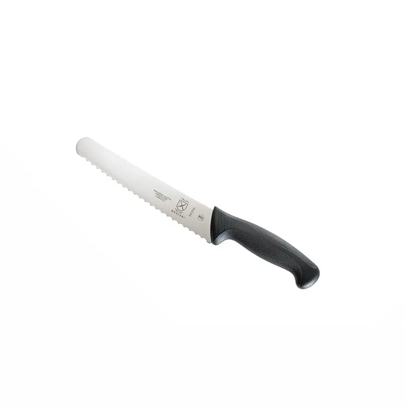 Mercer Culinary 8" Wide Bread – Wavy Edge - Black Handle - Set of 6