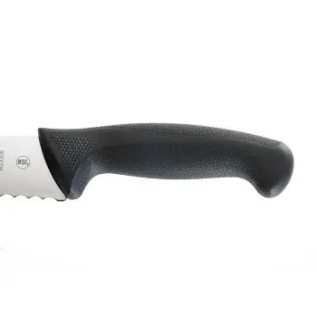 Mercer Culinary 8" Wide Bread – Wavy Edge - Black Handle - Set of 6