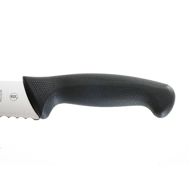 Mercer Culinary 8" Wide Bread – Wavy Edge - Black Handle - Set of 6