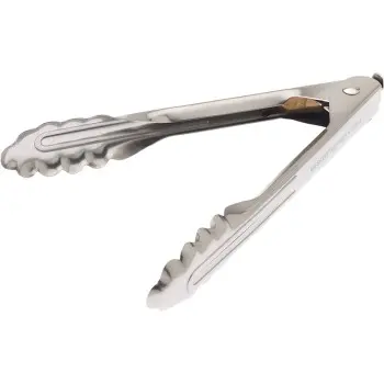 Mercer Culinary 7" Scalloped Utility Tong with Lock - Set of 12