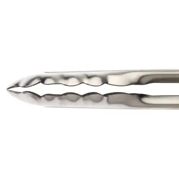 Mercer Culinary 7" Scalloped Utility Tong with Lock - Set of 12
