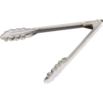Mercer Culinary 9.5" Scalloped Utility Tong with Lock - Set of 12