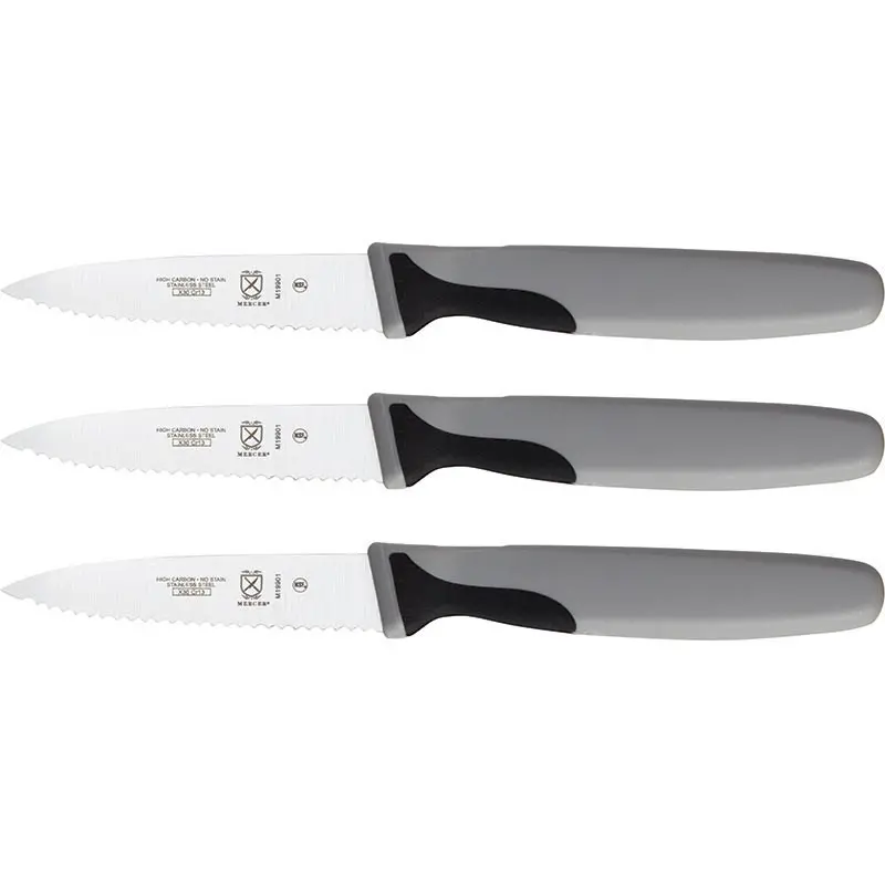 Mercer Culinary 3" Serrated Paring - Slim (3 - Pk.) -