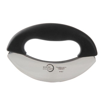 Mercer Culinary 7" Double Blade Mezzaluna - 1 Piece Handle - Set of 12