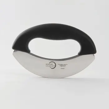 Mercer Culinary 7" Double Blade Mezzaluna - 1 Piece Handle -