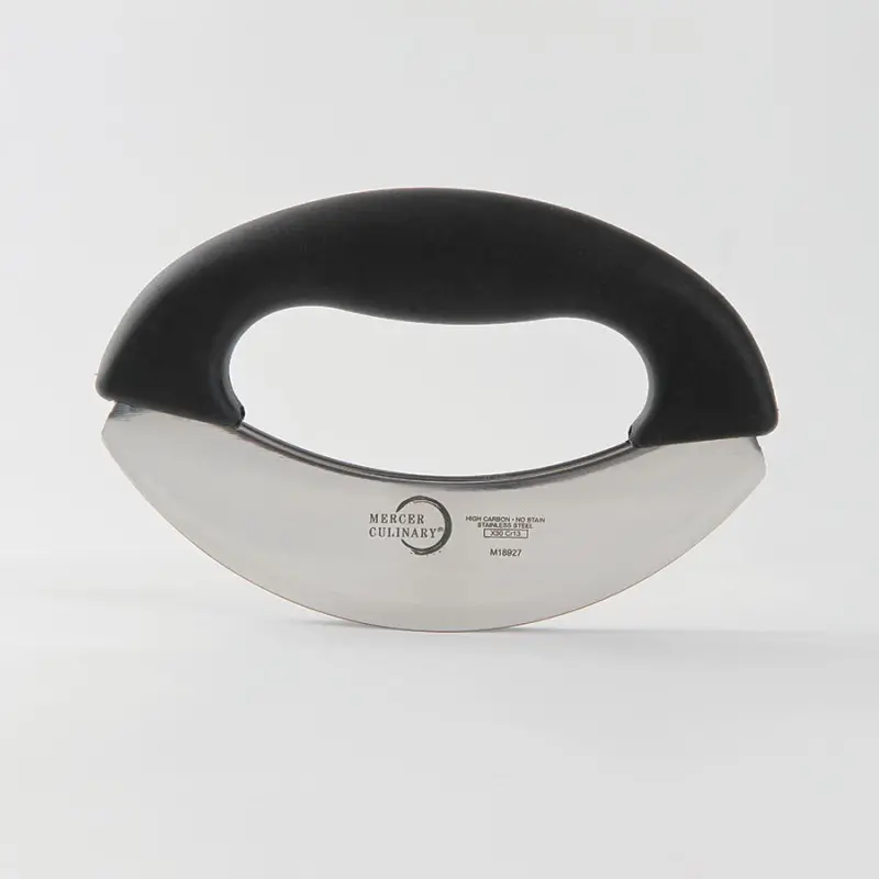 Mercer Culinary 7" Double Blade Mezzaluna - 1 Piece Handle -