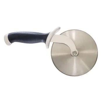 Mercer Culinary 5" Pizza Cutter - White Handle - Set of 6
