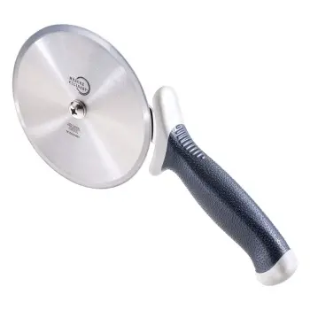 Mercer Culinary 5" Pizza Cutter - White Handle - Set of 6