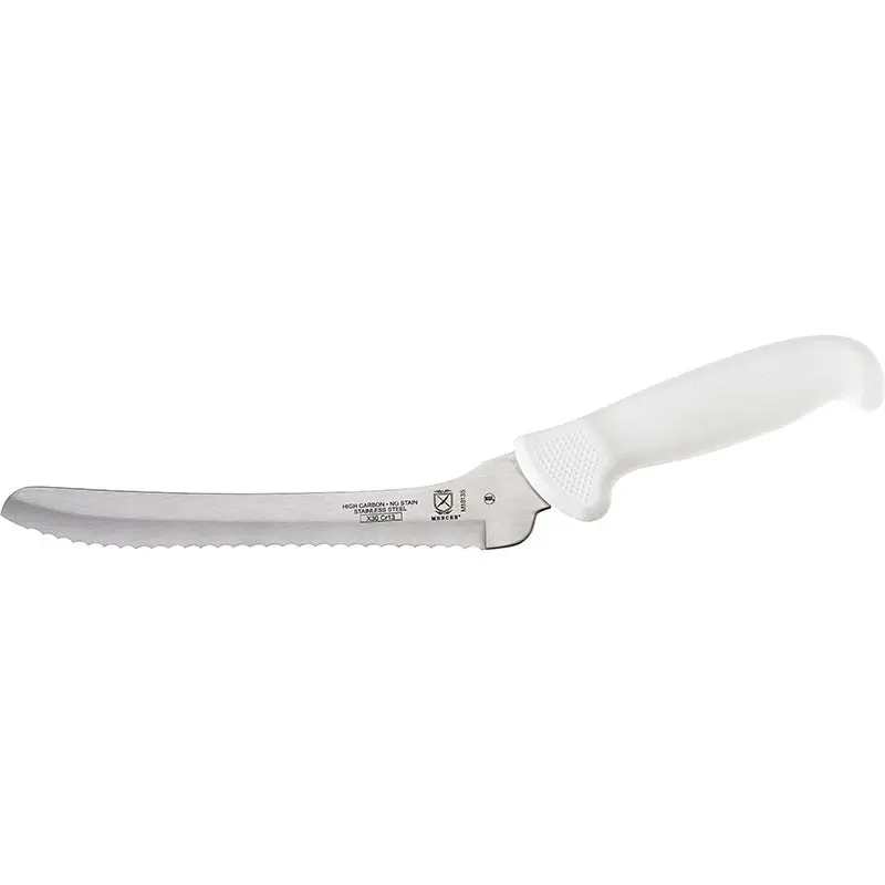 Mercer Culinary 8" Offset Bread - Wavy Edge - Mercer Culinary 8" Offset Bread - Wavy Edge -