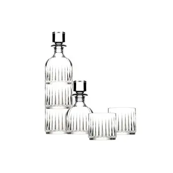 Legend Collection Stack 3pc Decanter & Double Old Fashioned Set - Set of 6
