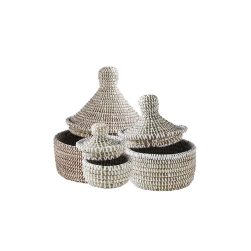 Elegant Set Of 3 Nested Boxes - 20 x 20/15 x 13/9 x 7 cm