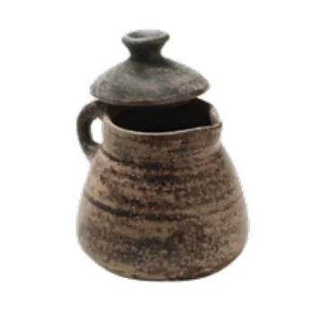Elegant Bean Pot Large - Handcrafted Ceramic - 14 x 20 cm