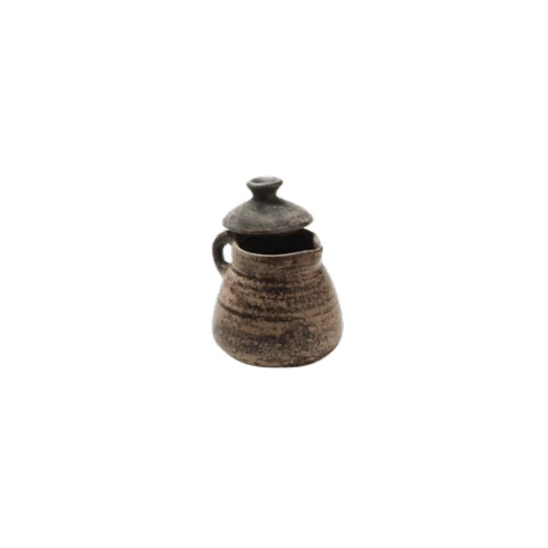 Elegant Bean Pot Large - Handcrafted Ceramic - 14 x 20 cm