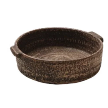 Elegant Classic Tray - Handcrafted Ceramic - 20 x 6 cm