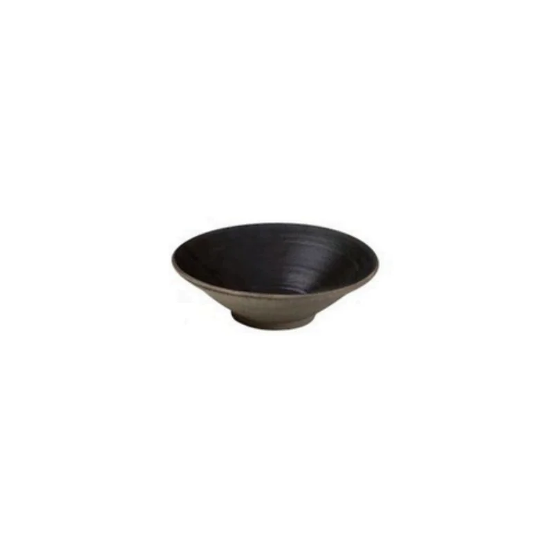 Elegant Conical Salad Bowl - Handcrafted Ceramic - 24 x 6.5 cm