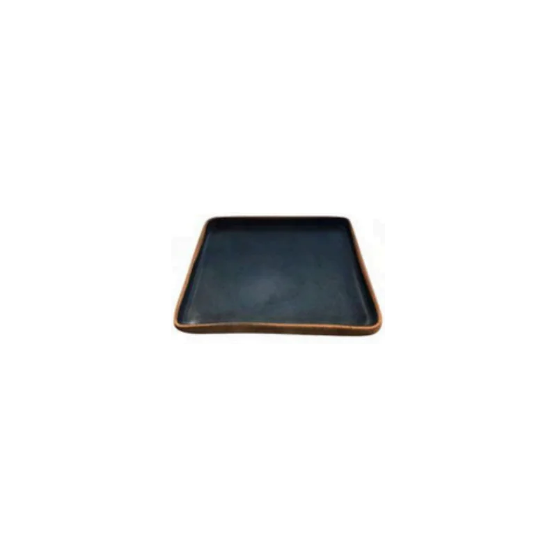 Elegant Kylix Square Platter - Handcrafted Ceramic - 26 x 26 x 2.5 cm