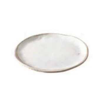 Elegant Komast Round Side Plate - Handcrafted Ceramic - 22 cm