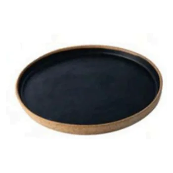 Elegant Kylix Round Plate - Handcrafted Ceramic - 27 cm