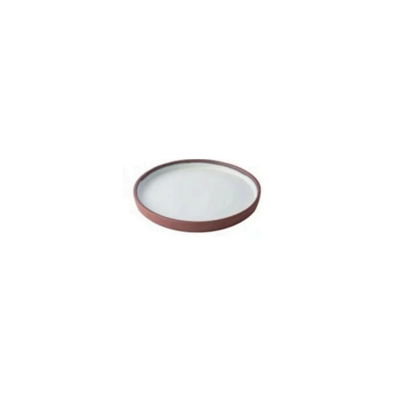 Elegant Krater Round Plate - Handcrafted Ceramic - 24 cm Elegant Krater Round Plate - Handcrafted Ceramic - 24 cm