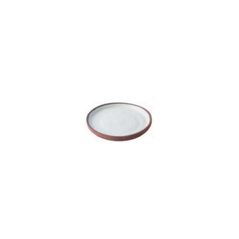 Elegant Krater Round Plate - Handcrafted Ceramic - 17 cm Elegant Krater Round Plate - Handcrafted Ceramic - 17 cm