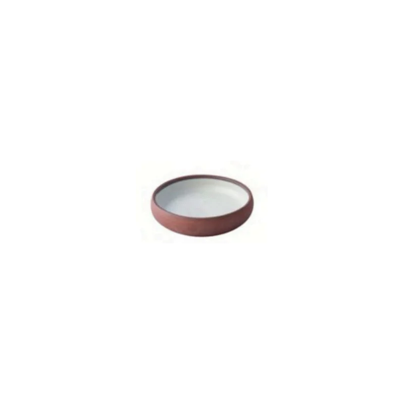 Elegant Krater Round Deep Plate - Handcrafted Ceramic - 15 cm Elegant Krater Round Deep Plate - Handcrafted Ceramic - 15 cm