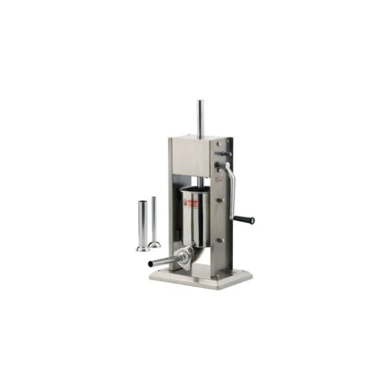 Louis Tellier Manual Vertical Sausage Stuffer Stainless Steel - 3L - 3 Nozzles - With Rack Louis Tellier Manual Vertical Sausage Stuffer Stainless Steel - 3L - 3 Nozzles - With Rack