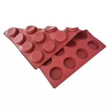 SILMAE Professional Daisy Silicone Pastry Mold - Ø 73 mm x 18 mm – 65 ml - 24 cavity