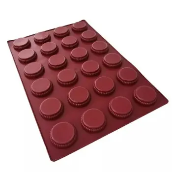 SILMAE Professional Daisy Silicone Pastry Mold - Ø 73 mm x 18 mm – 65 ml - 24 cavity