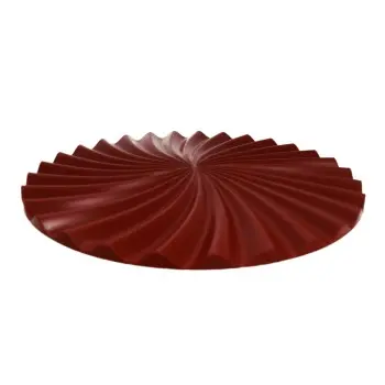 SILMAE Professional Round Ribbed Decorative Top Silicone Relief Mat - Ø 230 mm x 7 mm