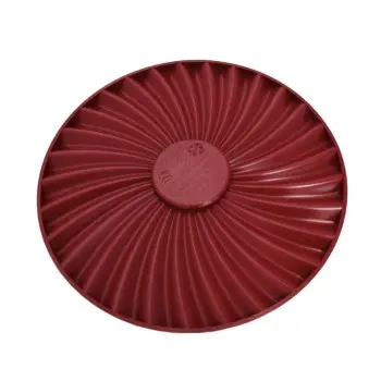 SILMAE Professional Round Ribbed Decorative Top Silicone Relief Mat - Ø 230 mm x 7 mm