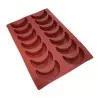 SILMAE Professional Half Moon Silicone Brioche Mold - 140 mm x 93.75 x 40 mm - 278ml - 14 cavity