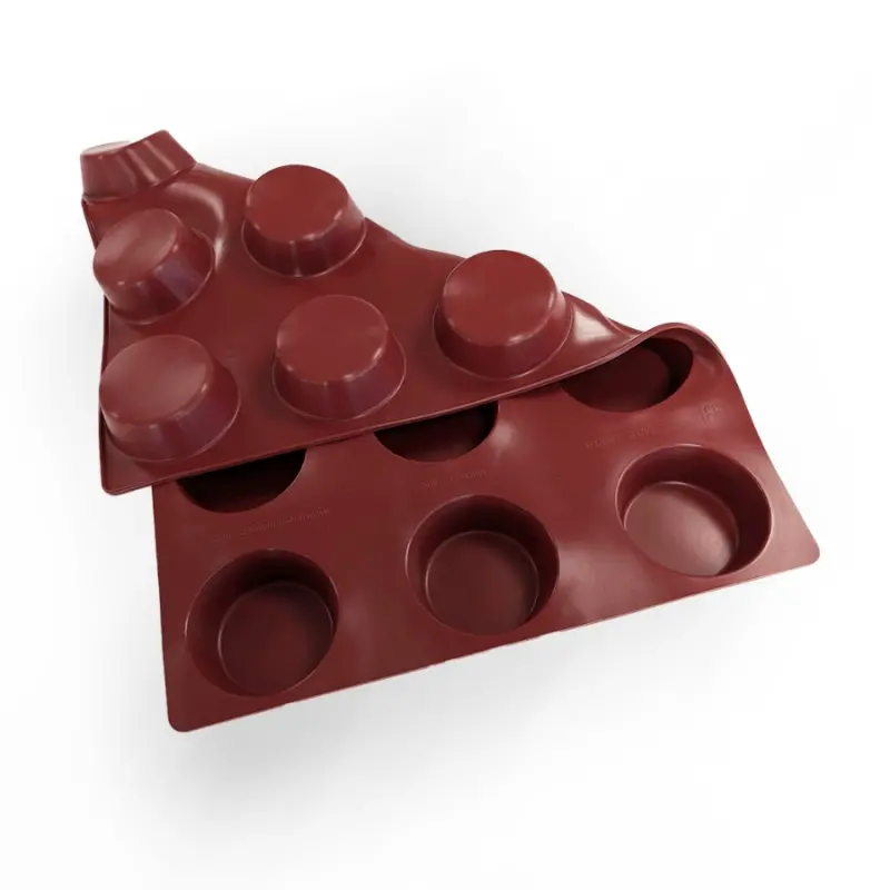 SILMAE Professional Cylinder Silicone Pastry Mold - Ø 90 mm x 35 mm - 187ml - 15 cavity