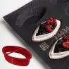 FIBERMAE Professional Instant Tart Barquette Kit Mold with Cookie Cutter - 120 mm x 60 mm x 22 mm - 78ml - 20 cavity