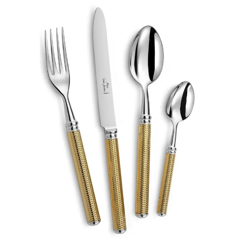 Alain Saint Joannis Diamant Gold Collection Premium Silverplated Carving Set - 2Pc - 1 Piece Alain Saint Joannis Diamant Gold Collection Premium Silverplated Carving Set - 2Pc - 1 Piece